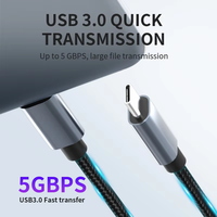 Câble USB Type-C tressé en nylon OEM 1m 3A à charge rapide avec conducteur en cuivre pur pour iPhone 15 et appareils mobiles à synchronisation haute vitesse