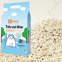 La conception libre se dissout rapidement et antiadhésive divers parfums parfum de lait Serrure d'odeur longue durée Sable de litière de chat de tofu écologique