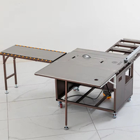 Scie à table électrique pliable A6 Mini pour le travail du bois, machine à couper le bois à 45_90 degrés