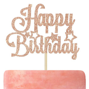 In stile ingrosso Happy Birthday Cake Topper per panetteria diversi numeri Bling decorazione della torta - Product Image 2