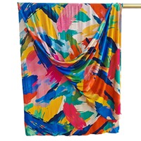 Hijab en jersey de coton tricoté sur mesure, respirant, imprimé double face, style bohème, motif léopard pour femme