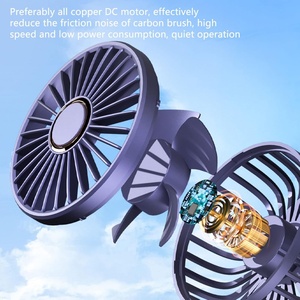 Mini Ventilador USB Portátil de 1200mAh con Logotipo Personalizado, Dispositivo de Refrigeración de Verano, Cinco Ajustes, Batería Recargable para Uso en Oficina - Product Image 3