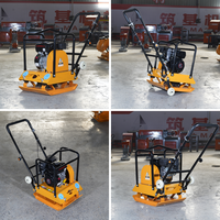 Nouveau Compacteur à Plaque Autotracté à Moteur Essence ZUJI PC80 5HP 13KN 5600 tr/min 20cm 570*450mm