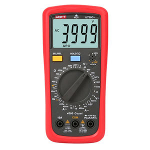 Multímetro Digital UNI-T UT39C+, 4000 Frecuencias, Temperatura, 10mF, Probador de Voltaje 220V, IP55, 1 Año de Garantía - Product Image 1
