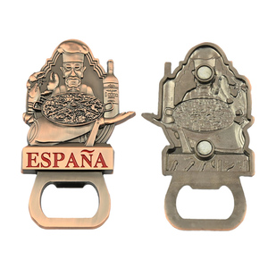 Fabricant Ouvre-bouteille personnalisé Ouvre-bouteille de bière en forme d'uniforme de <span class=keywords><strong>football</strong></span> en zinc métallique Ouvre-bouteille en émail doux - Product Image 5