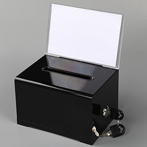 Acrylic đề nghị Tặng thùng phiếu với dấu hiệu chủ và khóa cho gây quỹ Thanh Trường bỏ phiếu - Product Image 5