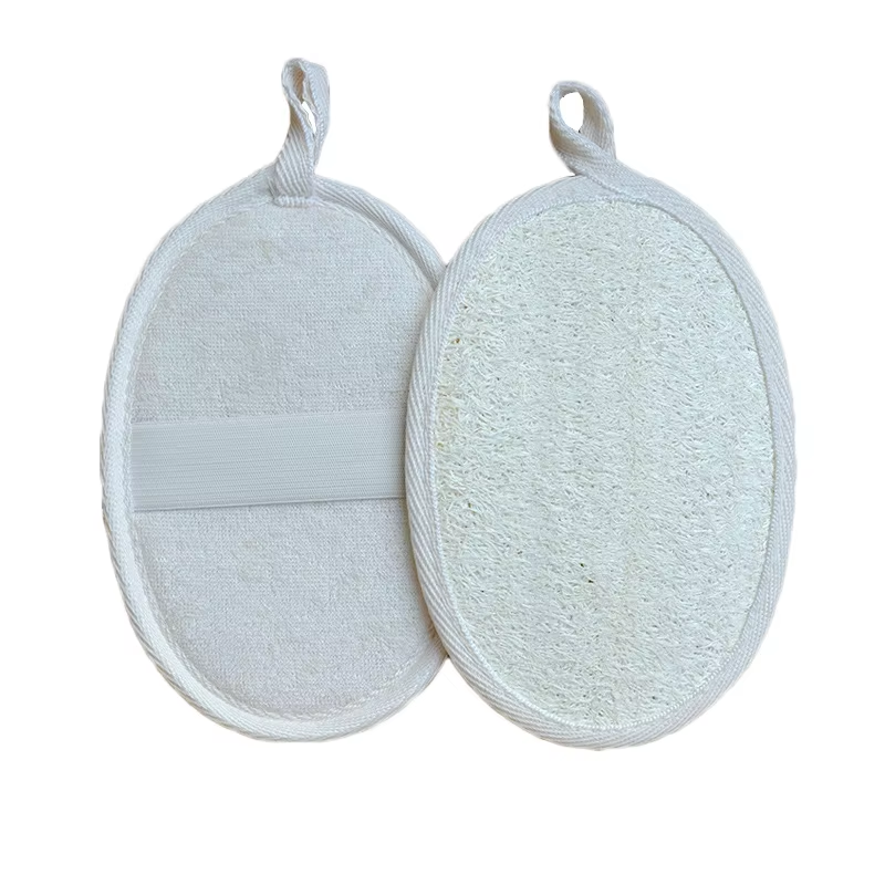 Loofah blanc + hern beige