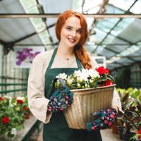 Gants de jardinage en cuir respirants anti-épines pour femmes, idéaux pour la récolte agricole et les légumes - Vente en gros