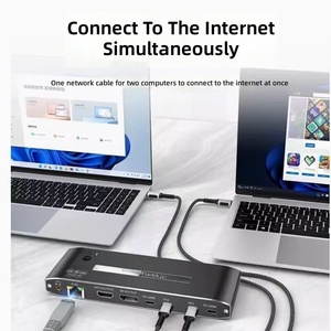 <span class=keywords><strong>Commutateur</strong></span> <span class=keywords><strong>KVM</strong></span> Type-C avec transmission réseau PD : <span class=keywords><strong>2</strong></span> hôtes partagent un ensemble clavier/souris/moniteur - Product Image 3