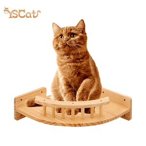 Juego de <span class=keywords><strong>puente</strong></span> y estante de pared de gato de madera, muebles completos <span class=keywords><strong>para</strong></span> sala de estar, gimnasio de jungla, juego de escalada <span class=keywords><strong>para</strong></span> <span class=keywords><strong>gatos</strong></span> montado en la pared - Product Image 1