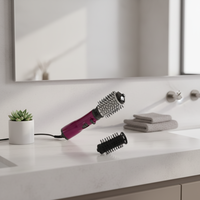 Nouvel outil de coiffage électrique haute vitesse 2-en-1, accessoires professionnels, système complet de soin des cheveux, bouclage, volumisation, lissage