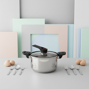 Casserole multifonctionnelle moderne antiadhésive à micro-pression pour la cuisine, idéale pour les soupes, les bouillons et les ragoûts, 20/24 cm - Product Image 1
