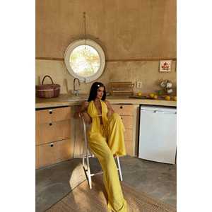 ชุดเซ็ตผู้หญิงสีเหลือง Lorenza ชุดทีมสุดหรู - Product Image 3