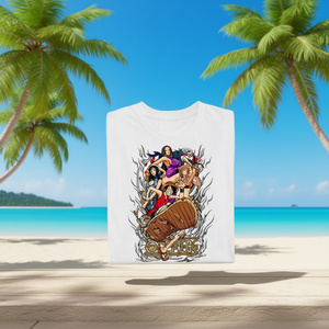 เสื้อทีมวันพีซ หมวกฟาง ลูฟี่ นามิ โรบิน โบอา แฮนค็อก ของขวัญอนิเมะ เสื้อยืด - Product Image 3