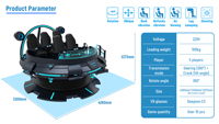 Silla Giratoria de Realidad Virtual de 360 Grados, 5 Asientos, Montaña Rusa de Realidad Virtual de 360 Grados, Simulador de Vuelo de 360 y 720 Grados