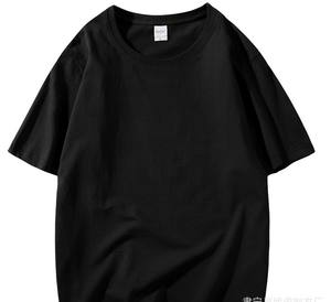 T-shirt d'été décontracté en coton pour homme, col rond, manches courtes, couleur unie, tricoté, idéal pour l'extérieur – Grande Vente - Product Image 1
