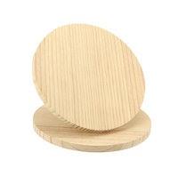Plaque ronde en bois de 12 pouces, épaisseur 3/4 pouce, panneau suspendu en bois brut avec trou de suspension pour projets de bricolage