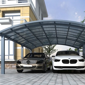 Abri d'auto moderne en aluminium <span class=keywords><strong>avec</strong></span> cadre en aluminium et voiles et garages en polycarbonate - Product Image 2