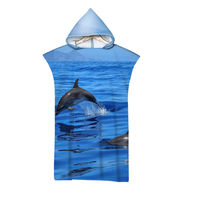 Serviette de plage à capuche en microfibre douce pour la peau, super absorbante, séchage rapide, poncho de plage pour la piscine, le surf, toutes saisons