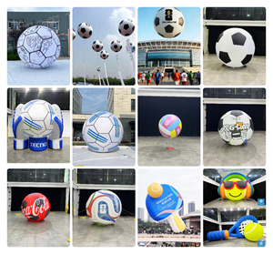 Ballon de football gonflable géant en PVC personnalisé à l'hélium pour la publicité sportive, idéal pour les événements de la <span class=keywords><strong>Coupe</strong></span> <span class=keywords><strong>du</strong></span> <span class=keywords><strong>Monde</strong></span> de football avec LED - Product Image 3
