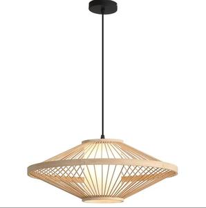 OEM Bamboo Rattan Motion <b>Lights</b> <b>Diffuser</b> Basket Pendant <b>with</b> Plant Stake Plug-in Chandeliers & Pendant <b>Lights</b> - Product Image 3