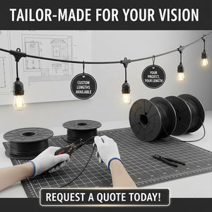 <span class=keywords><strong>Luces</strong></span> de Navidad para Boda, Cable Transparente de 48 pies (15 m), Bombilla <span class=keywords><strong>LED</strong></span> E27 S14, Impermeable, para Bar, <span class=keywords><strong>Patio</strong></span>, Jardín, Cafetería, Guirnalda de <span class=keywords><strong>Luces</strong></span> <span class=keywords><strong>LED</strong></span> - Product Image 2