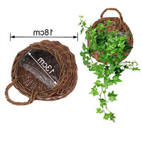 Jardinières murales en bois et Pots porte-plante panier pour plantes Pot au Crochet stockage d'herbes succulentes stockage de plantes succulentes tissées en Pot