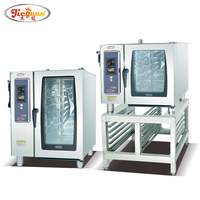 Horno eléctrico de convección de 8 capas (pantalla táctil, pulverizador, vapor, CE) para panadería/hotel, ideal para asar pasteles de cerdo