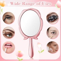 Souvenirs de mariage personnalisés, miroir cosmétique compact portable en forme de rose, emballage personnalisé, cadeaux pour les invités