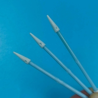 Hisopo de espuma ESD de doble punta con mango azul de 3.5mm, sin pelusas, para limpieza de salas blancas