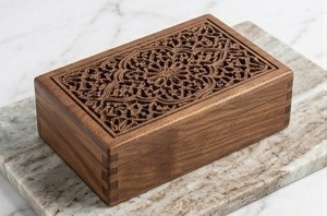 Caja Organizadora de Joyas de Madera Decorativa con Múltiples Secciones para el Hogar, Dormitorio, Tocador y Almacenamiento en el Baño - Product Image 6