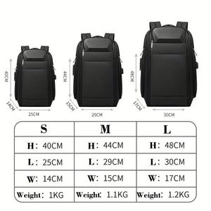 Mochila Antirrobo Impermeable para Portátil con Carga USB, Compatible con TSA, Resistente a Impactos, Bolsa de Viaje para Negocios de 15.6/17 Pulgadas - Product Image 3