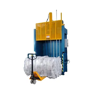 Hydraulic Vertical Baler Machine used for cardboard carton waste plastic