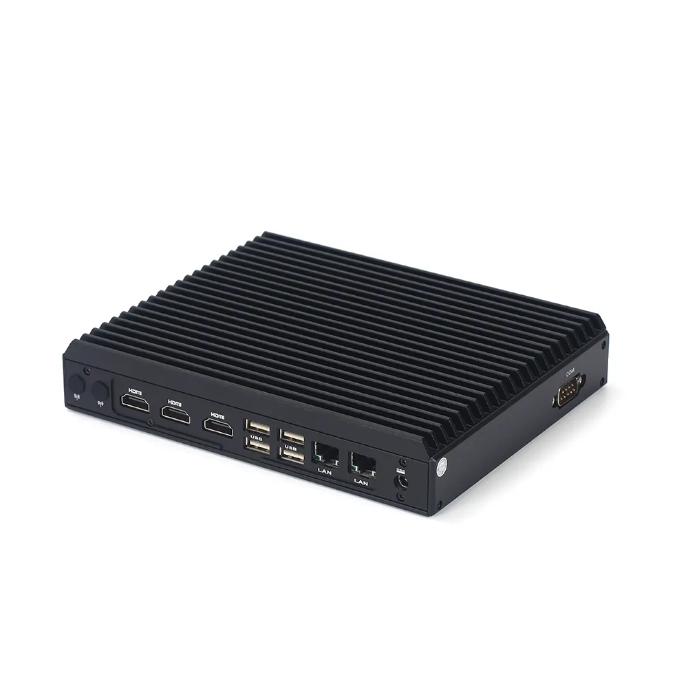 Preiswerter atom-Minicomputer industrieller Lüfterloser J6412 MINI-PC mit 3 HDM 2 LAN 6 USB