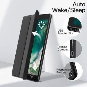 Trifold Stand Clear Hard Back Shell Antichoc Smart Tablet Cover Case <span class=keywords><strong>pour</strong></span> <span class=keywords><strong>iPad</strong></span> 9.7 pouces 6th 5th Generation 2018 2017 - Product Image 2