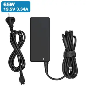 Hot Selling Laders Laptop Power Adapters Leveren 65W 19.5V 3.34a Oplader Voor Dell Lader 4.5*3.0Mm