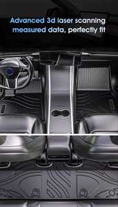 Alfombrillas de coche TPE 3D duraderas impermeables para accesorios interiores de automóviles para Hyundai <span class=keywords><strong>i10</strong></span> RHD - Product Image 3