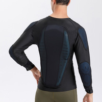 Veste de protection intégrale à manches longues en EVA rembourrée pour moto et ski, avec protections poitrine, dos et coudes – Vente en gros