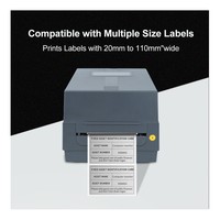Imprimantes à transfert thermique pour tissus multifonctions Uyin AT240 avec ruban satiné de 110 mm pour vêtements avec impression d'étiquettes d'entretien