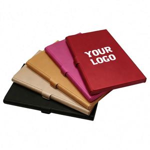 Fashion Design Print Laser Logo Metal Aluminum Portable Business Card Holder in Stock Custom Promotional Gifts - Product Image 1