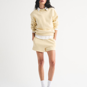 Sweat-shirt décontracté pour femme, couleur unie, col montant, respirant, brodé, style vintage - Product Image 4