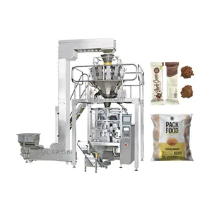 Vertical automática batata chips biscoito lanche embalagem lanche comida bolsa enchimento selagem máquina