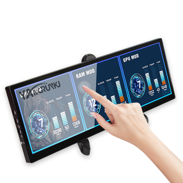 12.7 Inch Portable BAR LCD Monitor Display Laptop Secondary Screen Ultra Wide Display IPS 500 Nits 120 Hz Frequency DCI-P3 SRGB