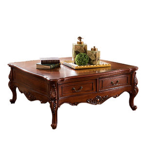 Tavolino <span class=keywords><strong>di</strong></span> <span class=keywords><strong>Lusso</strong></span> in Stile Classico Americano per Soggiorno con Cassetti Portaoggetti P263 - Product Image 1