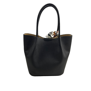 Bolso de Mano y Bandolera de Cuero Negro, Venta Directa de Fábrica 2023 - Product Image 1