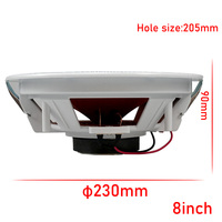 Altavoz de techo de audio pasivo de 8 pulgadas de alta calidad, sistema de sonido de cine en casa bidireccional coaxial de 25 vatios, sistema de megafonía
