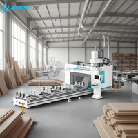 Machine CNC à portique à 2 broches JUNRAN pour le travail du bois, avec commande OSAI/LNC, haute précision et sécurité, pour le traitement du bois massif