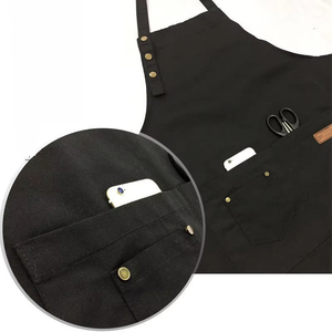 Delantales de Cocina Impermeables Ajustables con Bolsillos, Delantales de Cocina de Lona Ajustables para Mujer - Product Image 5