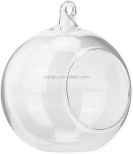 Wholesale Diameter 10cm Glass Bauble Sphere Ball <strong>Hanging</strong> Terrarium Outdoor Garden Candle <strong>Tea</strong> <strong>Light</strong> <strong>Holder</strong> - Product Image 3