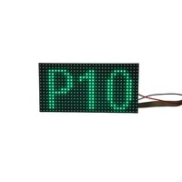 Módulo de Pantalla LED Verde Individual para Exteriores SMD P10, 320x160mm, IP54, Panel de Señalización Publicitaria